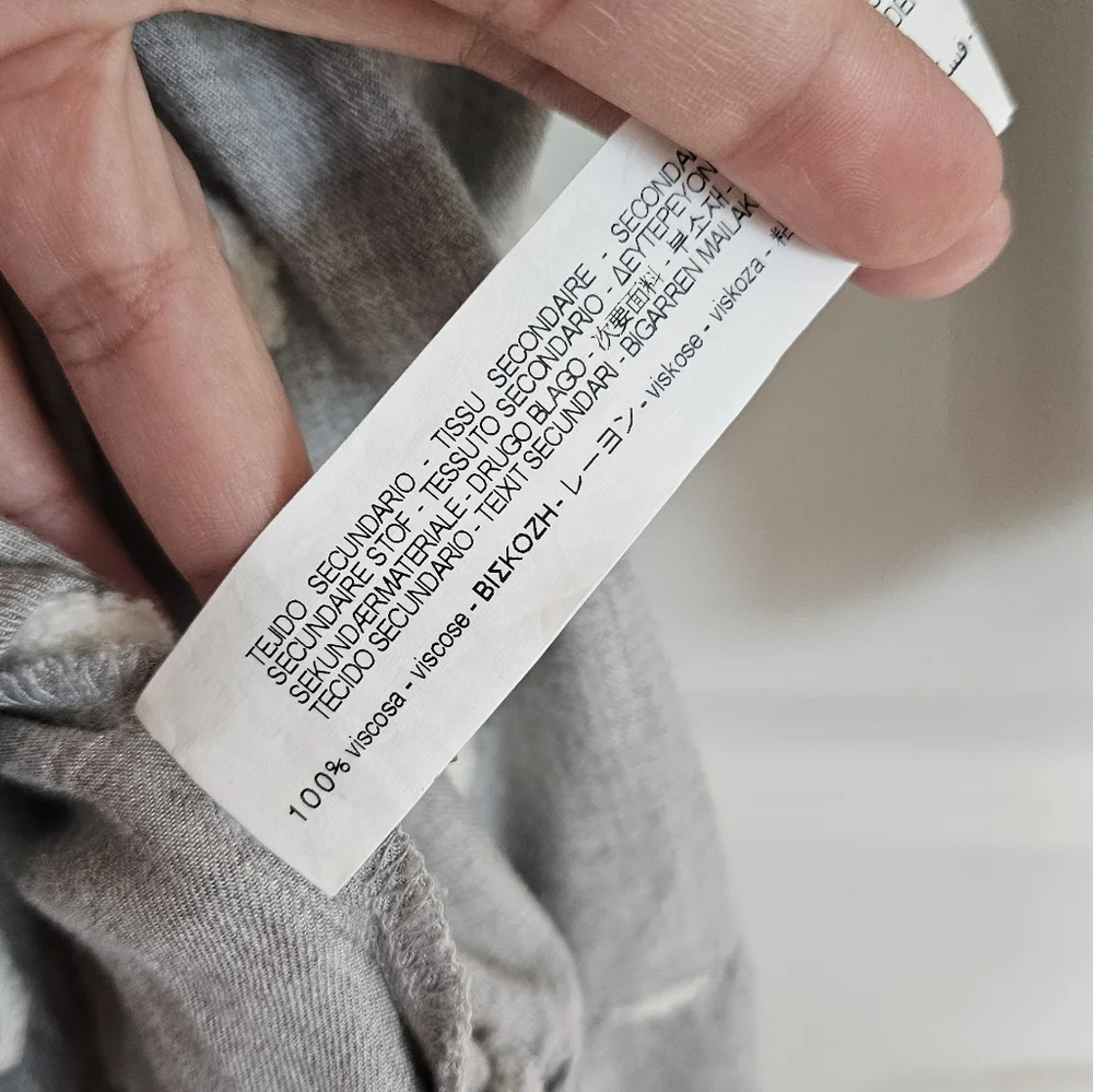 Zara gray white